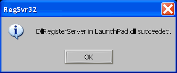 VDMSound LaunchPad Installed Message