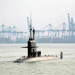 Malaysia's first submarine, 'KD Tunku Abdul Rahman', arrives at Port Klang